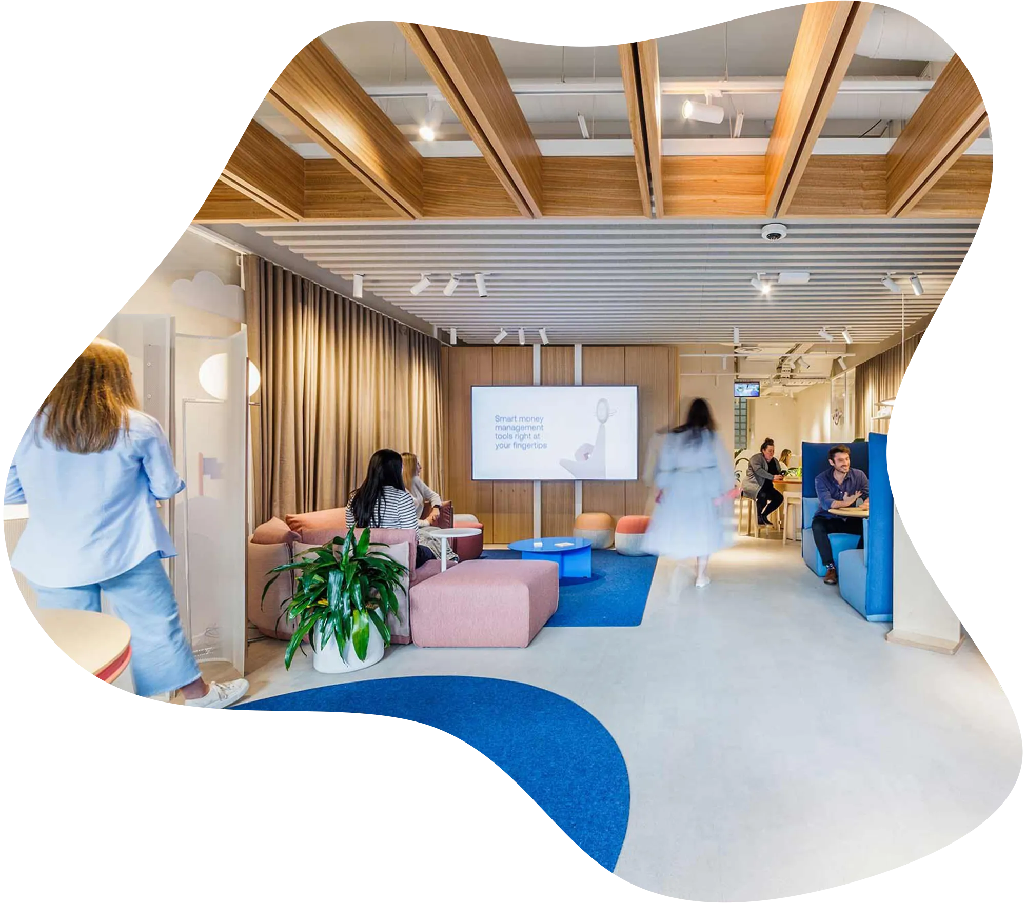 Modern commercial space with premium vinyl flooring